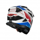 Capacete LS2 MX702 Pioneer II - Namib Branco Azul Vermelho