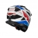Capacete LS2 MX702 Pioneer II - Namib Branco Azul Vermelho