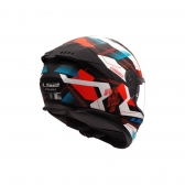 Capacete LS2 FF808 Stream II Mika - Branco Preto Vermelho
