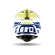 Capacete Airoh Aviator 3 - Spin 3 Yellow Blue Gloss