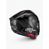 Capacete Alpinestars Sr7 Solid Preto Brilhante