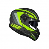 Capacete LS2 Strobe II FF908 - Phantom Cinza Verde Fluor