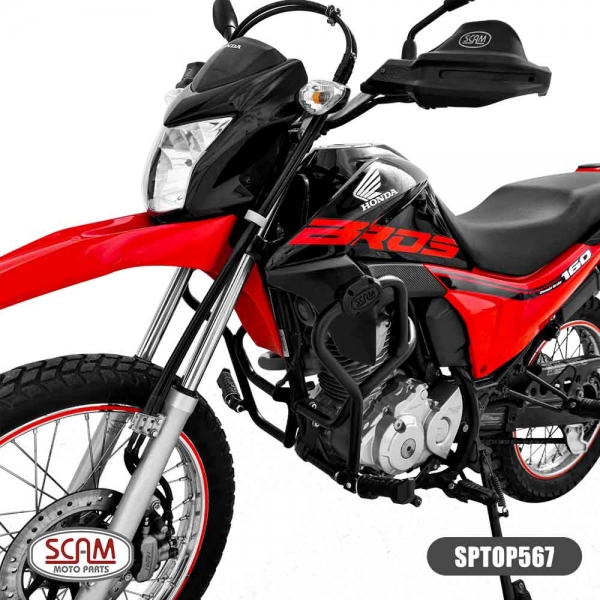 Protetor Motor e Carenagem C/ Pedaleira Honda Bros 160 2015+