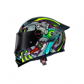 Capacete LS2 FF358 Pro Alex Barros Titanium