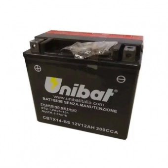 Bateria Unibat CBTX14-BS GS800 / ZX11 / DR650 / V Stron