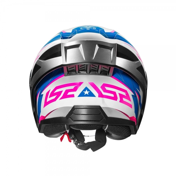 Capacete LS2 OF570 Aiflow II - Draze Branco Rosa Azul