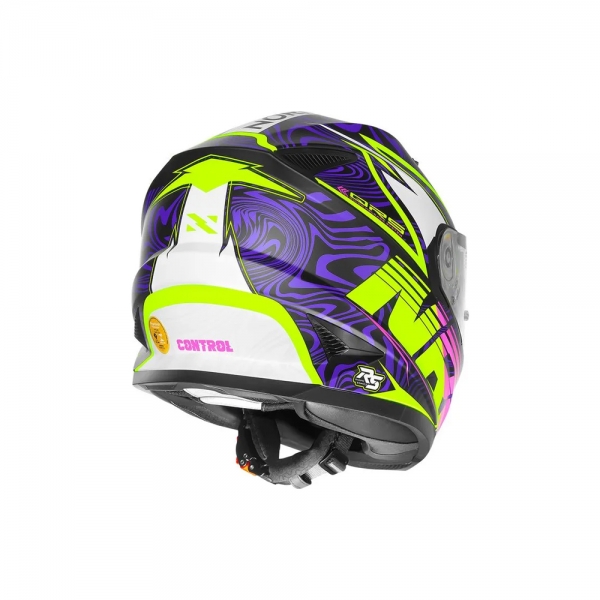 Capacete Norisk FF302 Soul II Control Preto Fosco Rosa