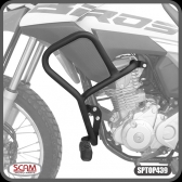 Protetor de Motor e Carenagem com Pedaleira Scam Honda Bros 160 2015+