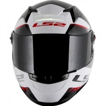 Capacete LS2 FF358 Tyrell Preto Branco Vermelho