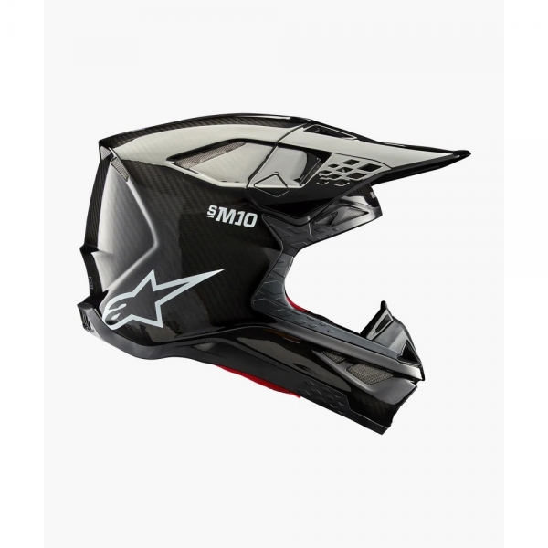 Capacete Alpinestars SM10 Solid Preto Gloss Carbon