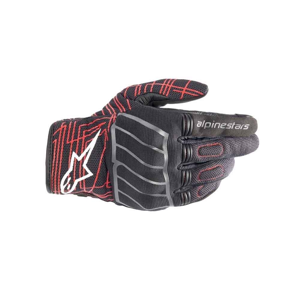 Luva Alpinestars MM93 Losail V2 - Preto Vermelho Bright
