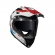 Capacete LS2 MX702 Pioneer II - Namib Branco Azul Vermelho