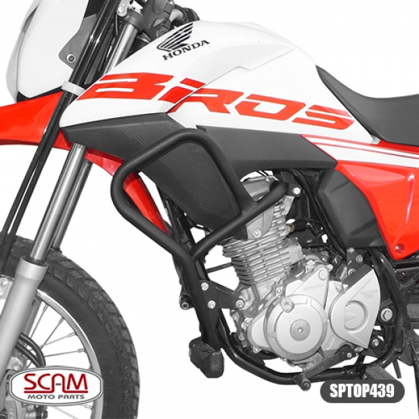 Protetor de Motor e Carenagem com Pedaleira Scam Honda Bros 160 2015+