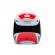 Capacete Fox MX V1 Flow - Branco Vermelho