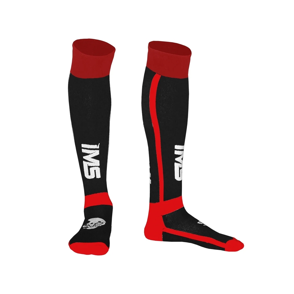 Meião IMS Infantil Preto Vermelho