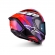 Capacete Alpinestars Sr7 Lumen Preto Roxo Vermelho