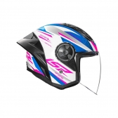 Capacete LS2 OF570 Aiflow II - Draze Branco Rosa Azul