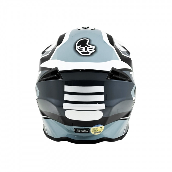 Capacete IMS Revo Edge Trilha Motocross - Branco Preto Cinza