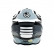 Capacete IMS Revo Edge Trilha Motocross - Branco Preto Cinza
