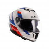 Capacete LS2 FF808 Stream II - Vintage Branco Azul Vermelho