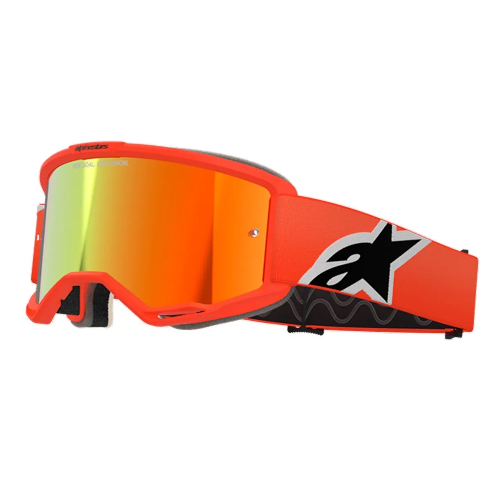 Óculos Alpinestars Vision 5 Corp Lente Espelhada - Laranja