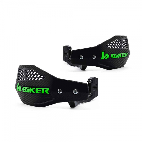 Protetor De Mão Biker Carbon A1R - Preto/Verde