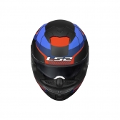 Capacete LS2 FF808 Stream II - Road Titanium Vermelho Azul