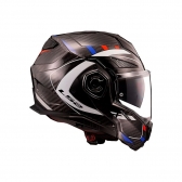 Capacete LS2 Articulado Advant X Carbon - Future Branco Azul Vermelho