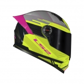 Capacete LS2 FF358 Classic S - Digital Preto Amarelo Rosa