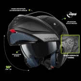 Capacete Norisk Vortex Escamoteável