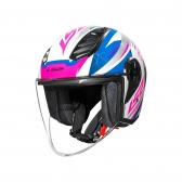 Capacete LS2 OF570 Aiflow II - Draze Branco Rosa Azul