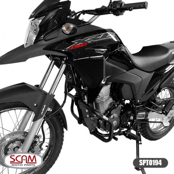 Protetor de motor e carenagem com Pedaleira Scam honda XRE 190 2016+