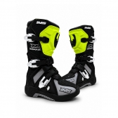 Bota IMS Robust Infantil Trilha Motocross - Preto Fluor Cinza