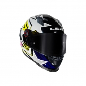 Capacete LS2 FF358 Pro Estellar - Azul Preto Amarelo