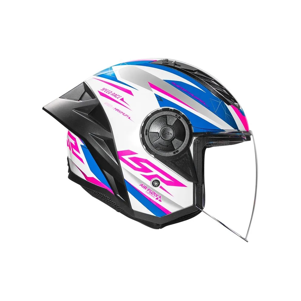 Capacete LS2 OF570 Aiflow II - Draze Azul Rosa