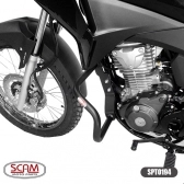 Protetor de motor e carenagem com Pedaleira Scam honda XRE 190 2016+