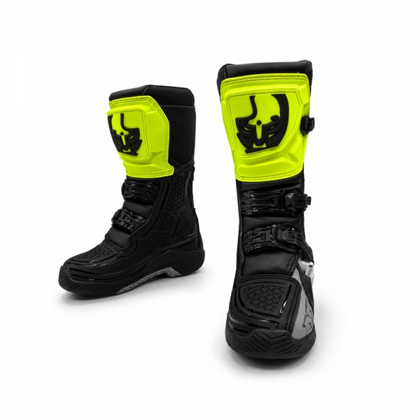 Bota IMS Robust Infantil Trilha Motocross - Preto Fluor Cinza