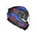 Capacete LS2 FF808 Stream II - Road Titanium Vermelho Azul