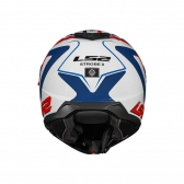 Capacete LS2 Strobe II FF908 - Phantom Branco Vermelho Azul