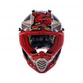 Capacete LS2 MX437 - Crusher Preto/Vermelho