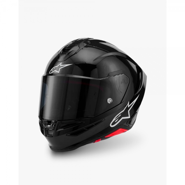 Capacete Alpinestars Sr7 Solid Preto Brilhante