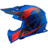 Capacete LS2 MX437 - Alpha Azul Fosco