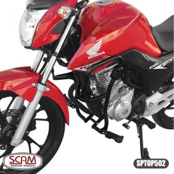 Protetor de Motor e Carenagem com Pedaleira Scam Honda CG160 2014+