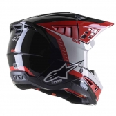 Capacete Alpinestars SM5 - Beam Black Gray Red Glossy