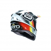 Capacete ASW R3 - Pure Branco Preto Vermelho