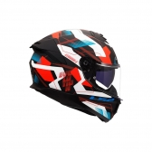 Capacete LS2 FF808 Stream II Mika - Branco Preto Vermelho