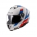 Capacete LS2 FF808 Stream II - Vintage Branco Azul Vermelho