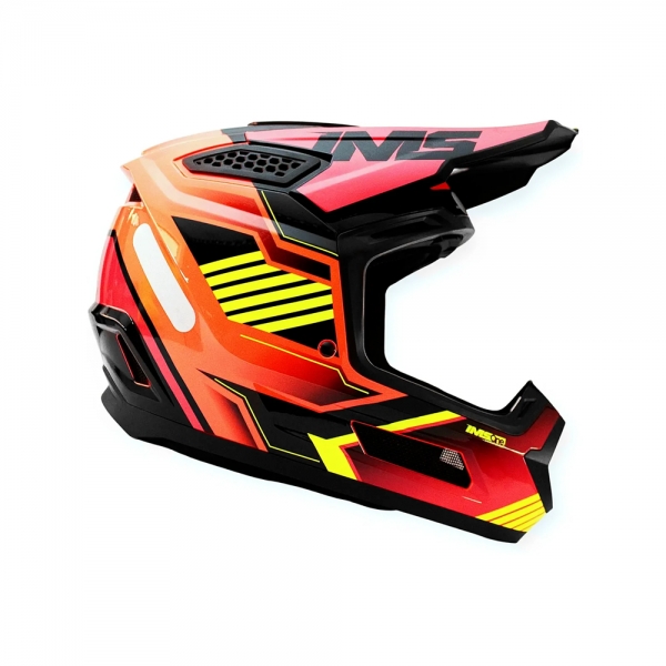 Capacete IMS One Vision Pro - Vermelho Preto Fluor