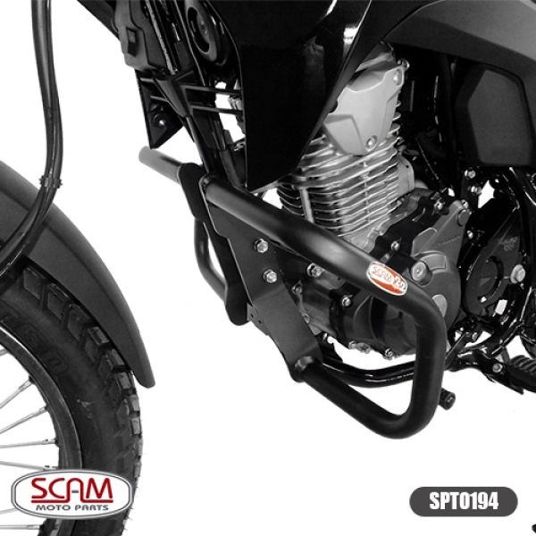 Protetor de motor e carenagem com Pedaleira Scam honda XRE 190 2016+