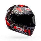 Capacete Bell Qualifier DLX Mips - Isle Of Man - Preto/Vermelho